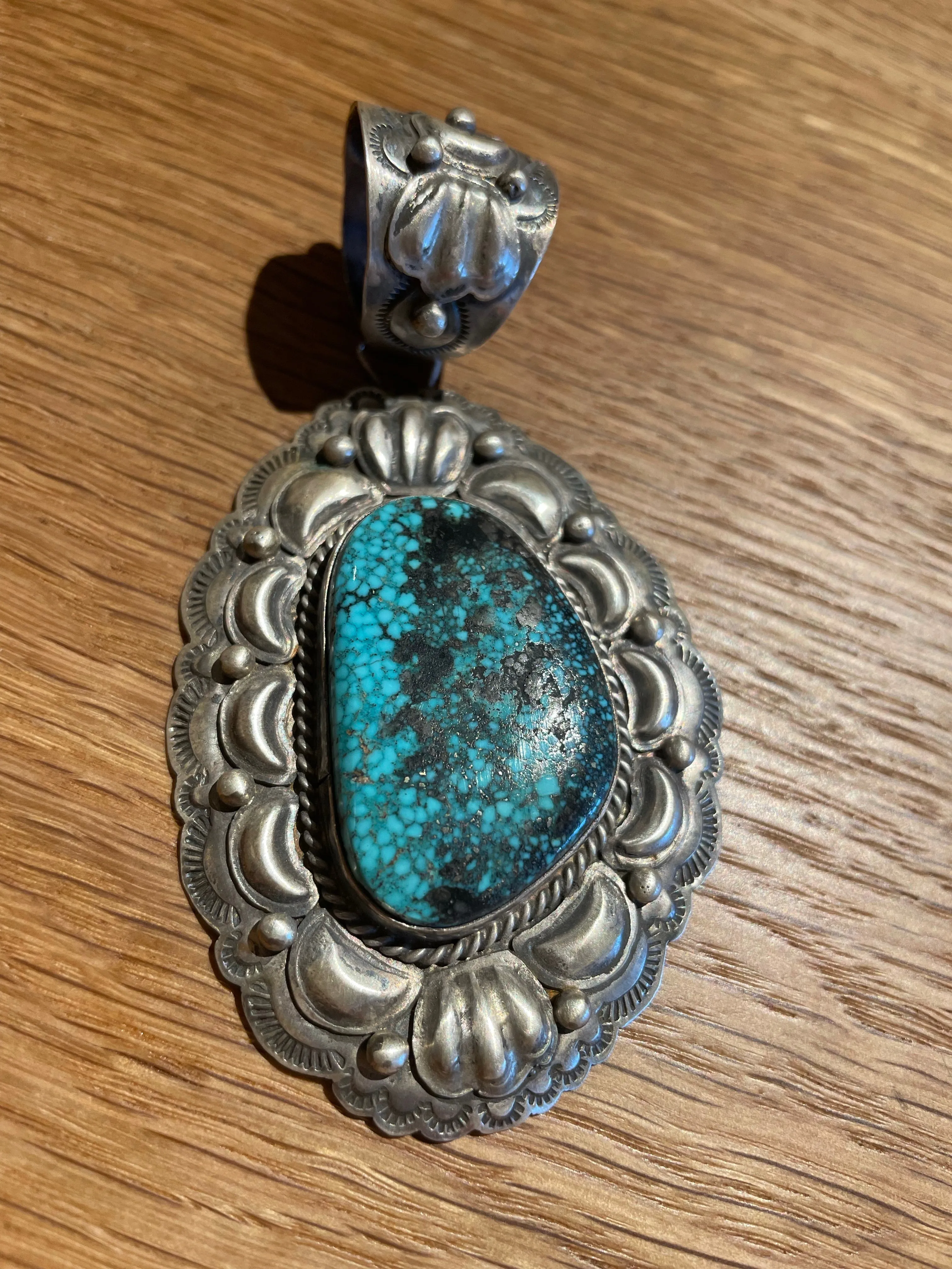 Betta Lee Navajo Turquoise Pendant