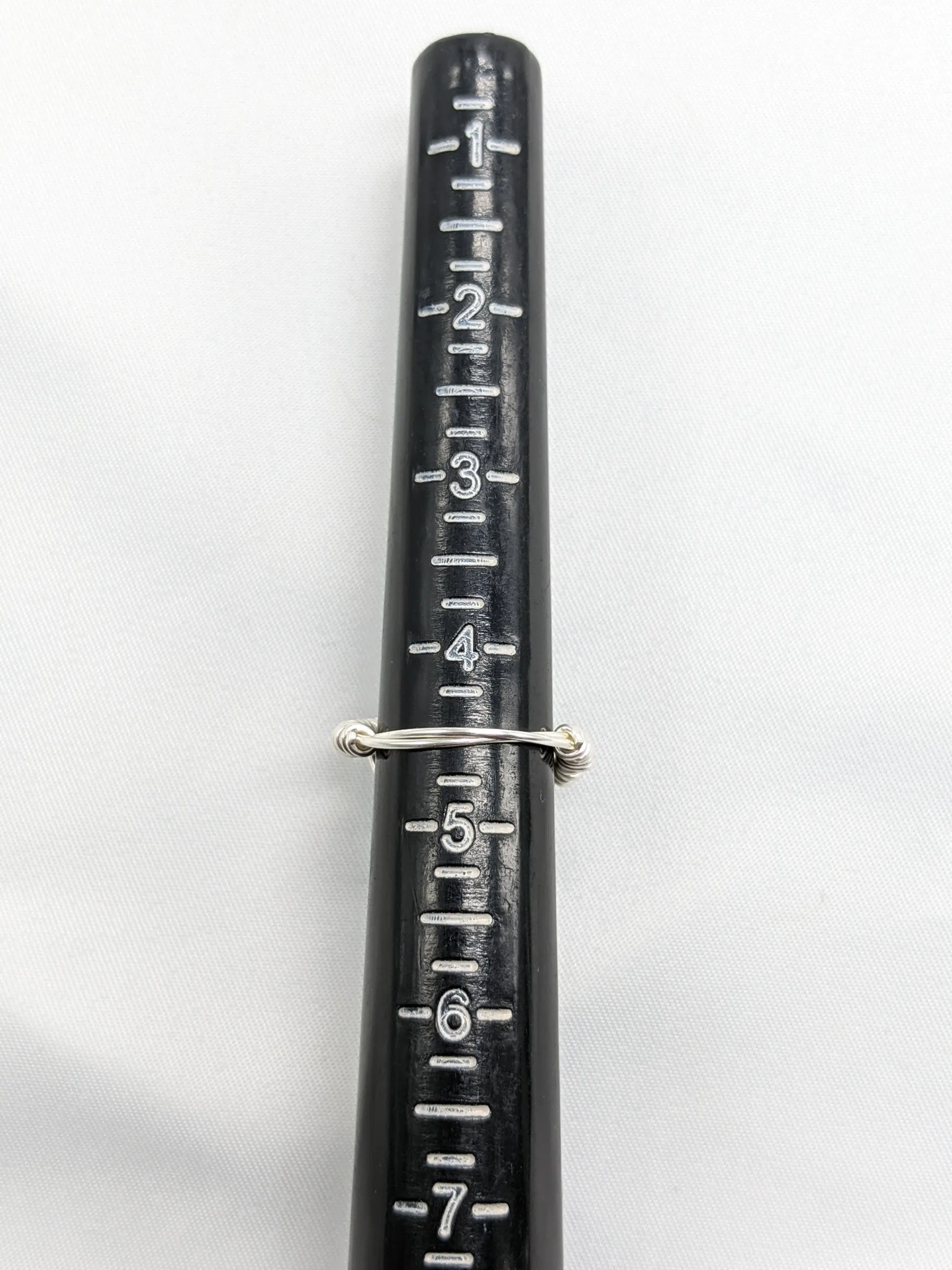 Blue Capped with Silver Ring