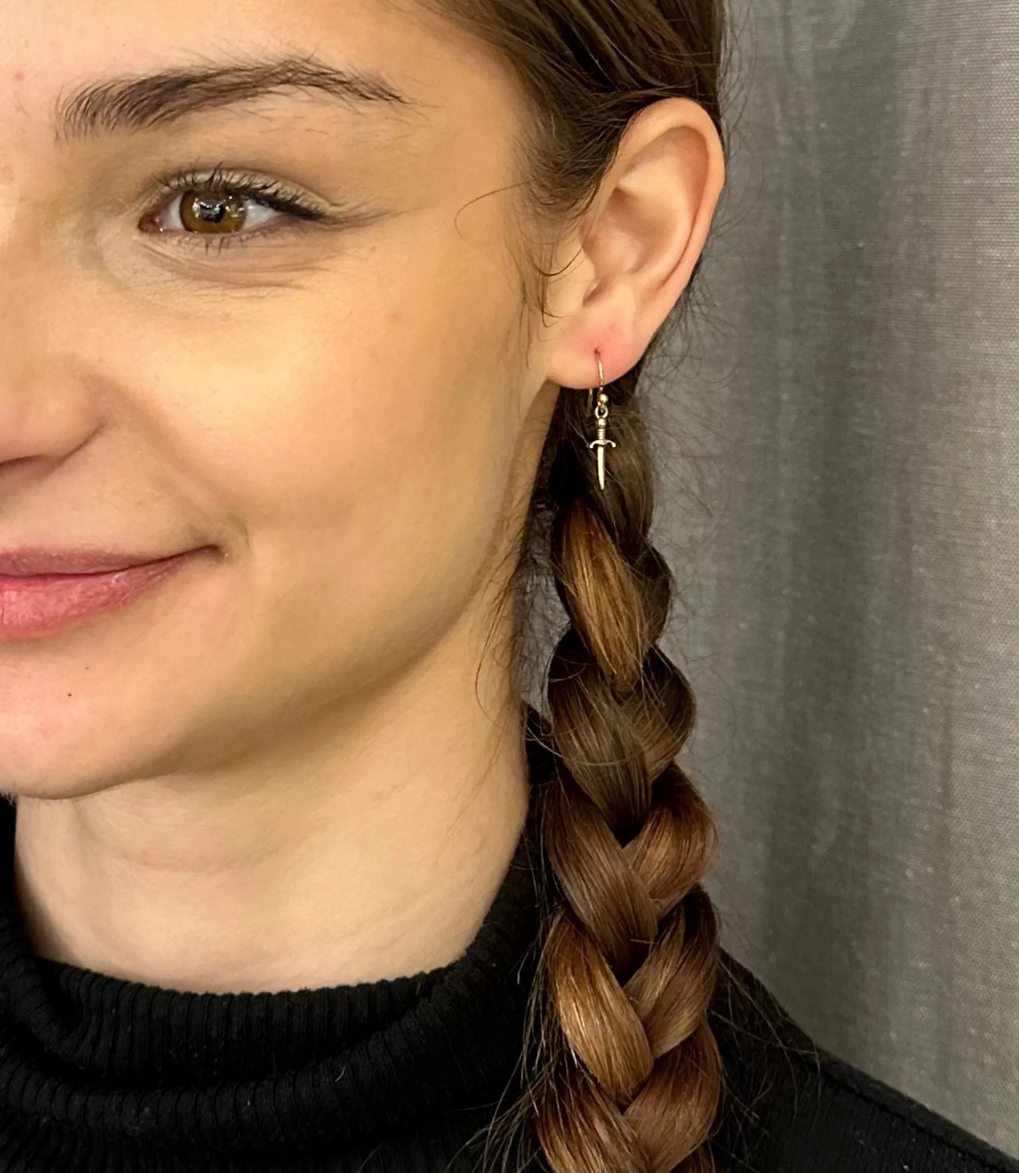 Bronze Dagger Earrings - Small