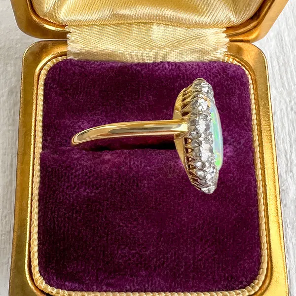 Edwardian Opal & Diamond Ring