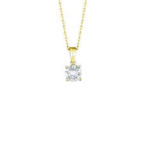 Essentials solitaire pendant necklace