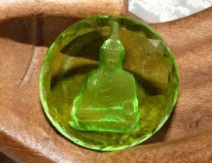Green Crystal Medicine Buddha Pendant (CP211)