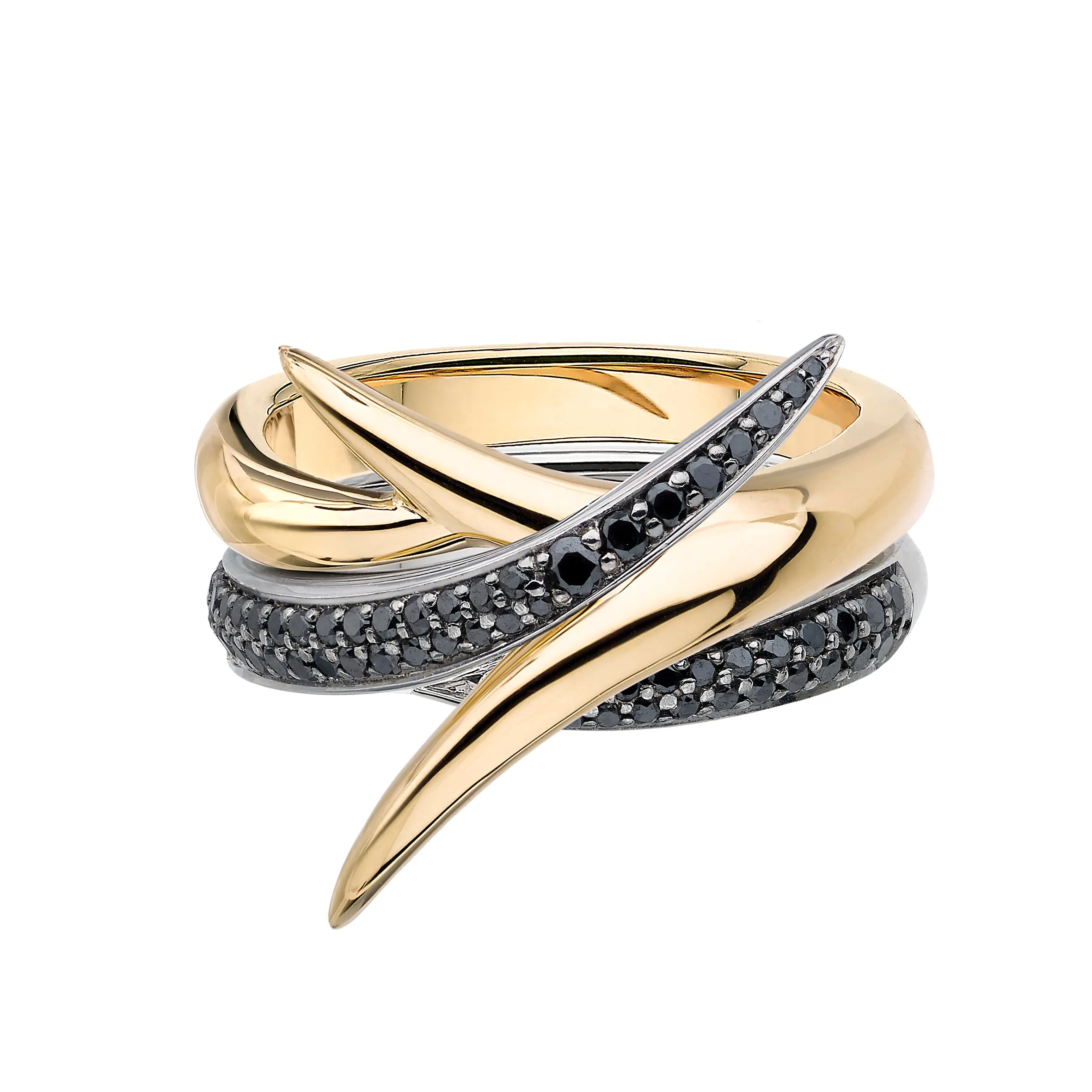 Interlocking Embrace Ring - 18ct Yellow Gold