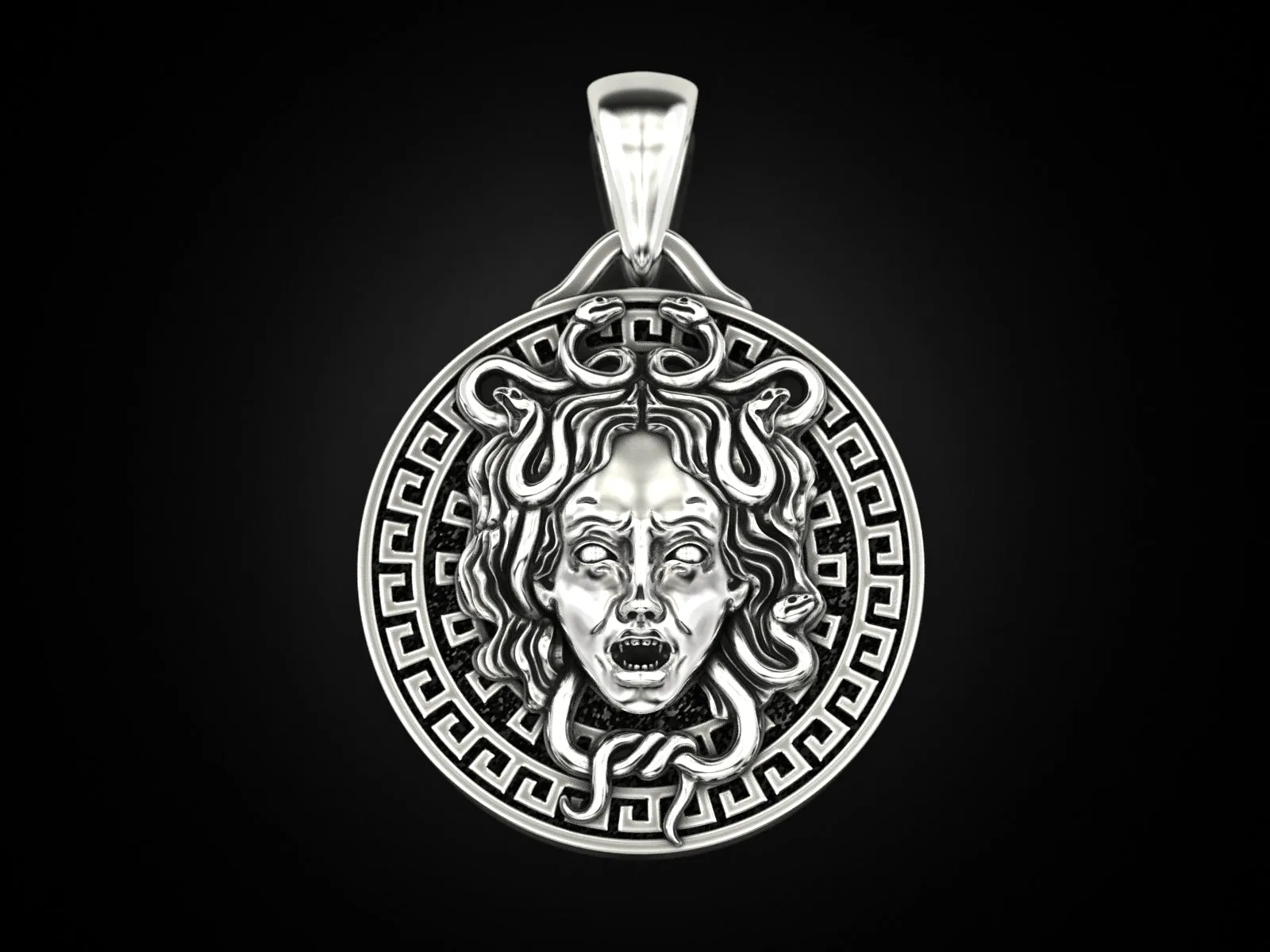 Medusa Gorgon Pendant