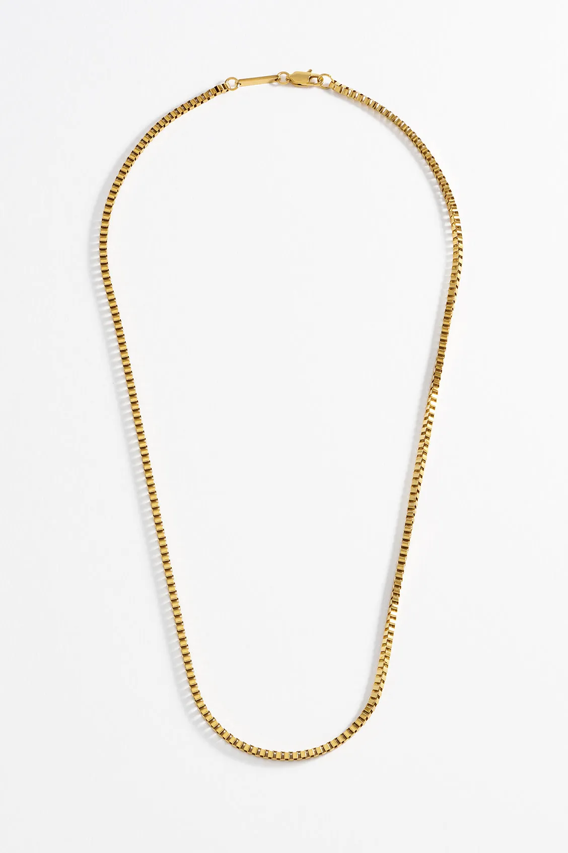 Mens Box Chain Necklace