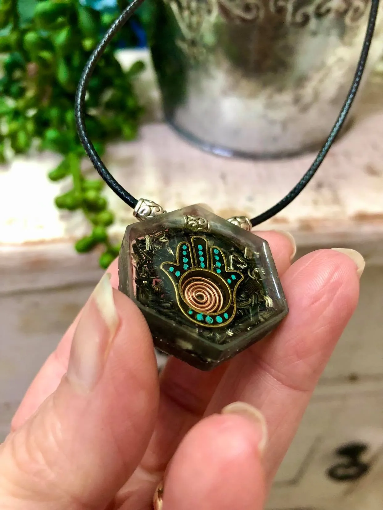 Orgonite Pendant Hexagon