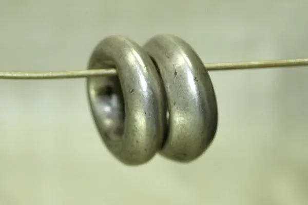 Pair of Antique Ethiopian Silver Hair-rings