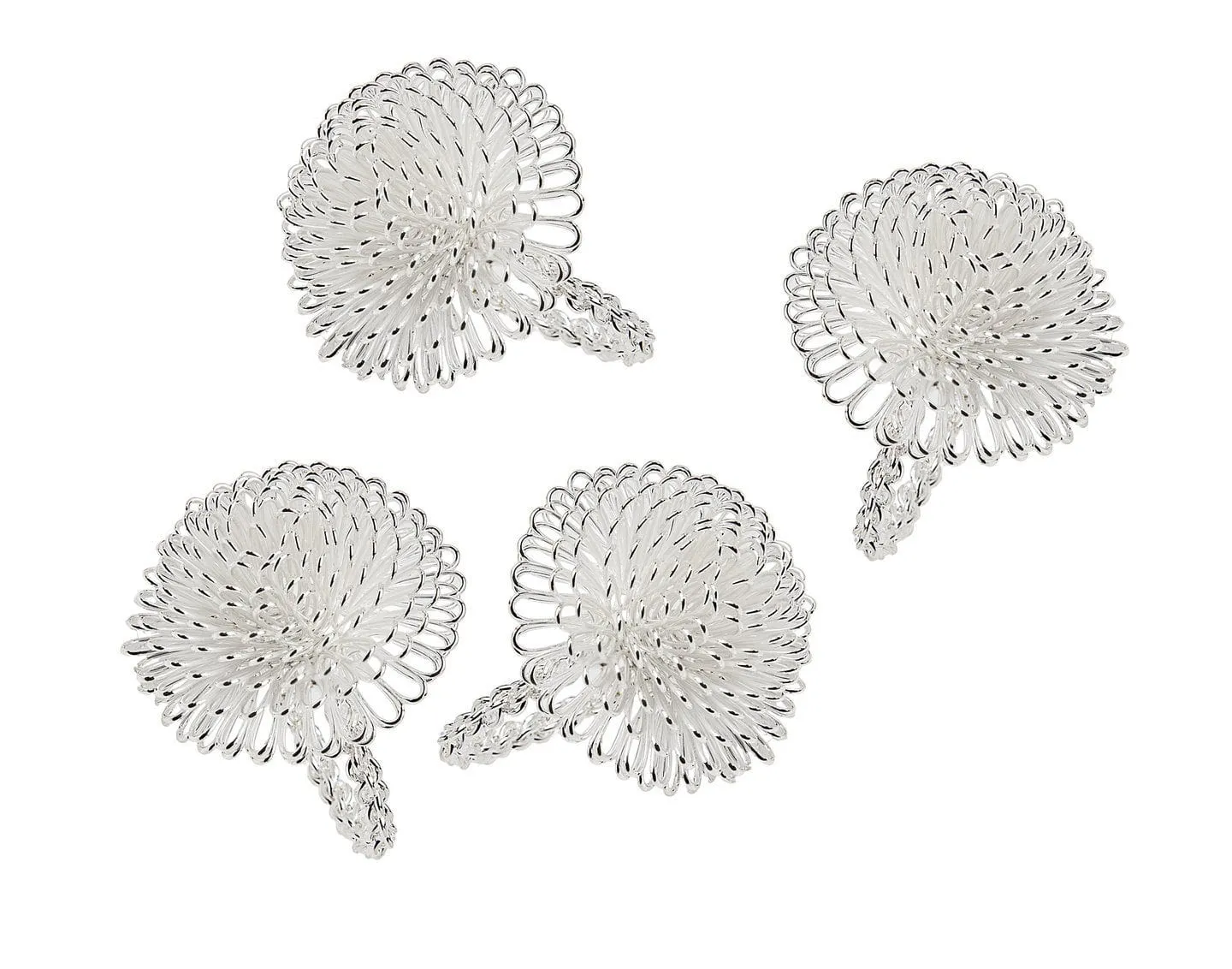 S/4 Aster Napkin Rings