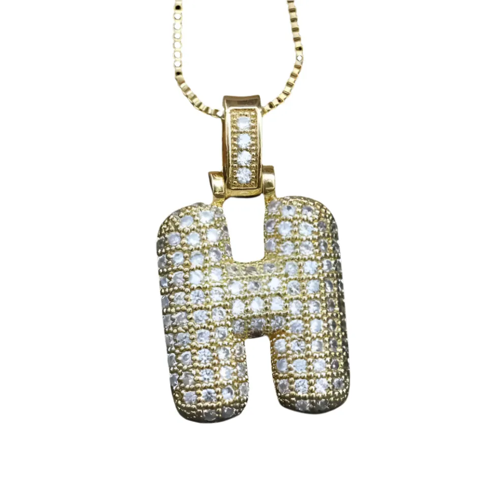 Sparkling Alphabet Necklace - Custom Name Charm