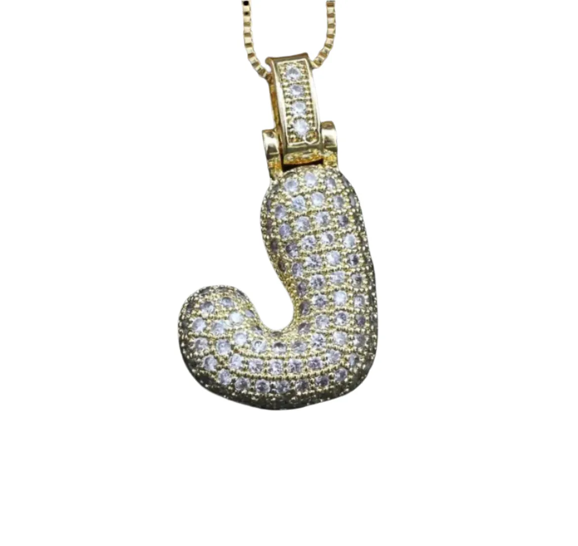 Sparkling Alphabet Necklace - Custom Name Charm
