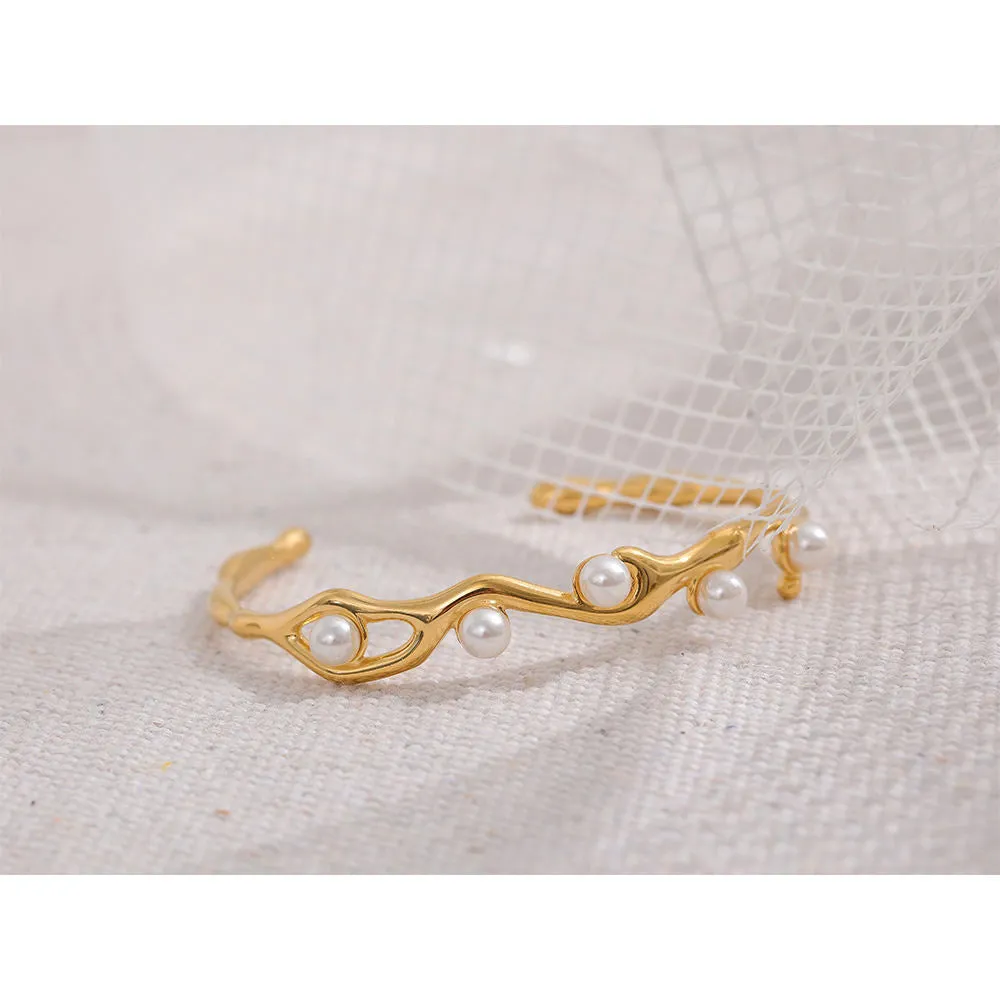 Twist Cuff  Bangle Bracelet